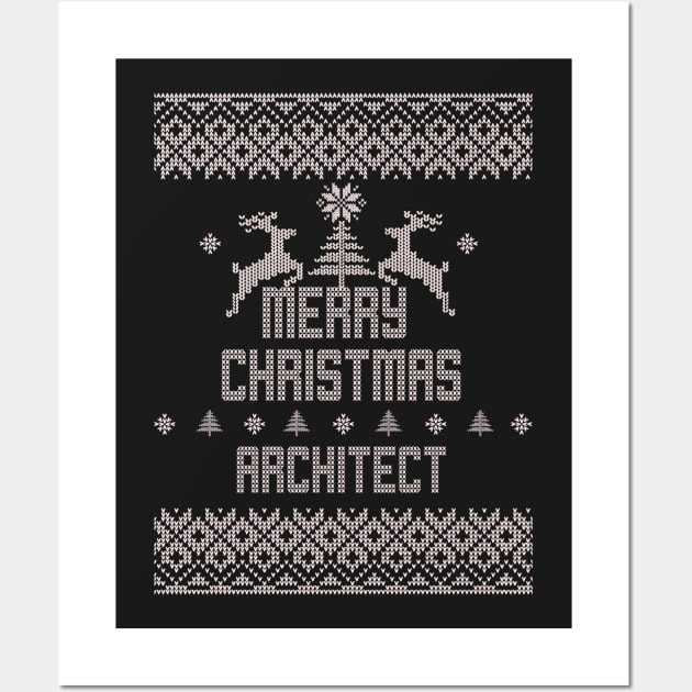 Merry Christmas ARCHITECT Wall Art by ramiroxavier